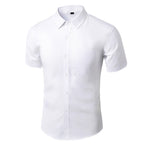 Men's Solid Color Versatile Casual Suit Shirt