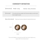 Women's Versatile Leisure Silver Needle Flower Earrings