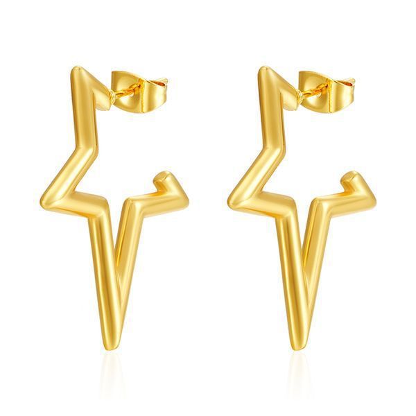 Women's Five-pointed Star Stainless Steel Earrings